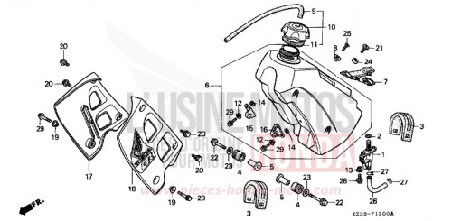 FUEL TANK CR250RL de 1990